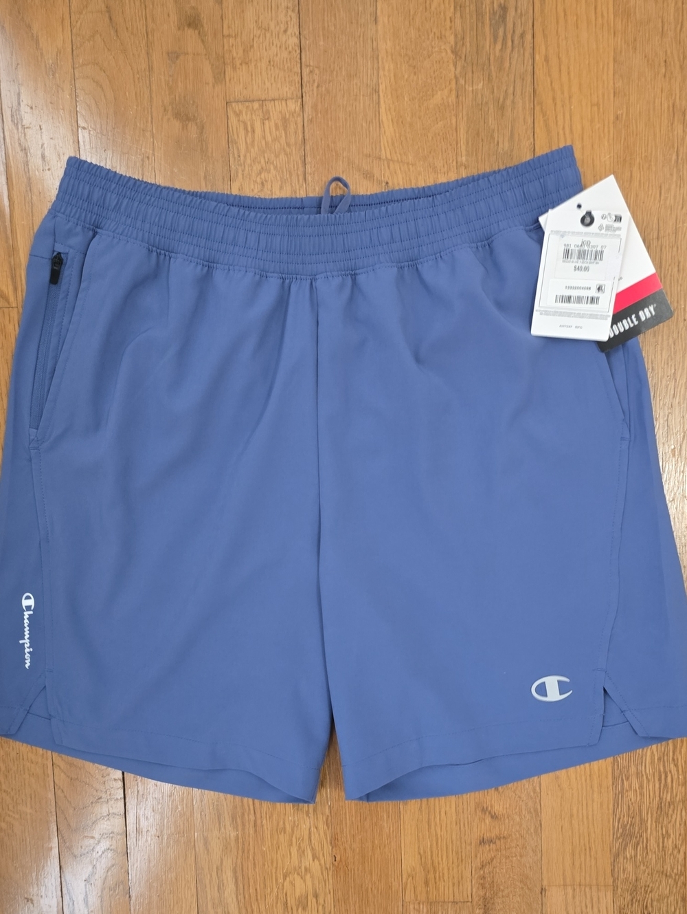 CHAMPION BRAND SIGNATURE MEN'S BLUE ATHLETIC SHORTS SIZE MEDIUM